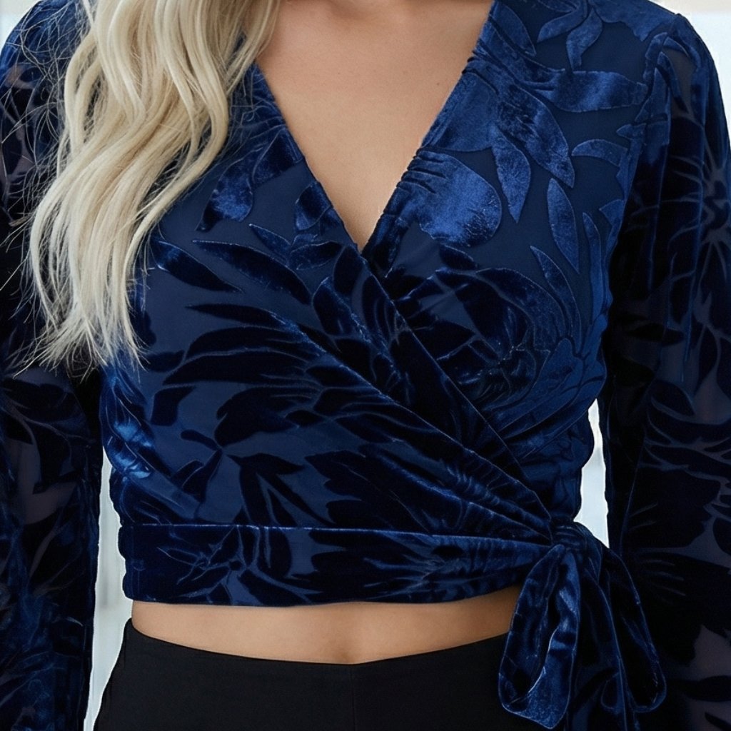 $255 Hutch Velvet Claudia Crop Top Xl